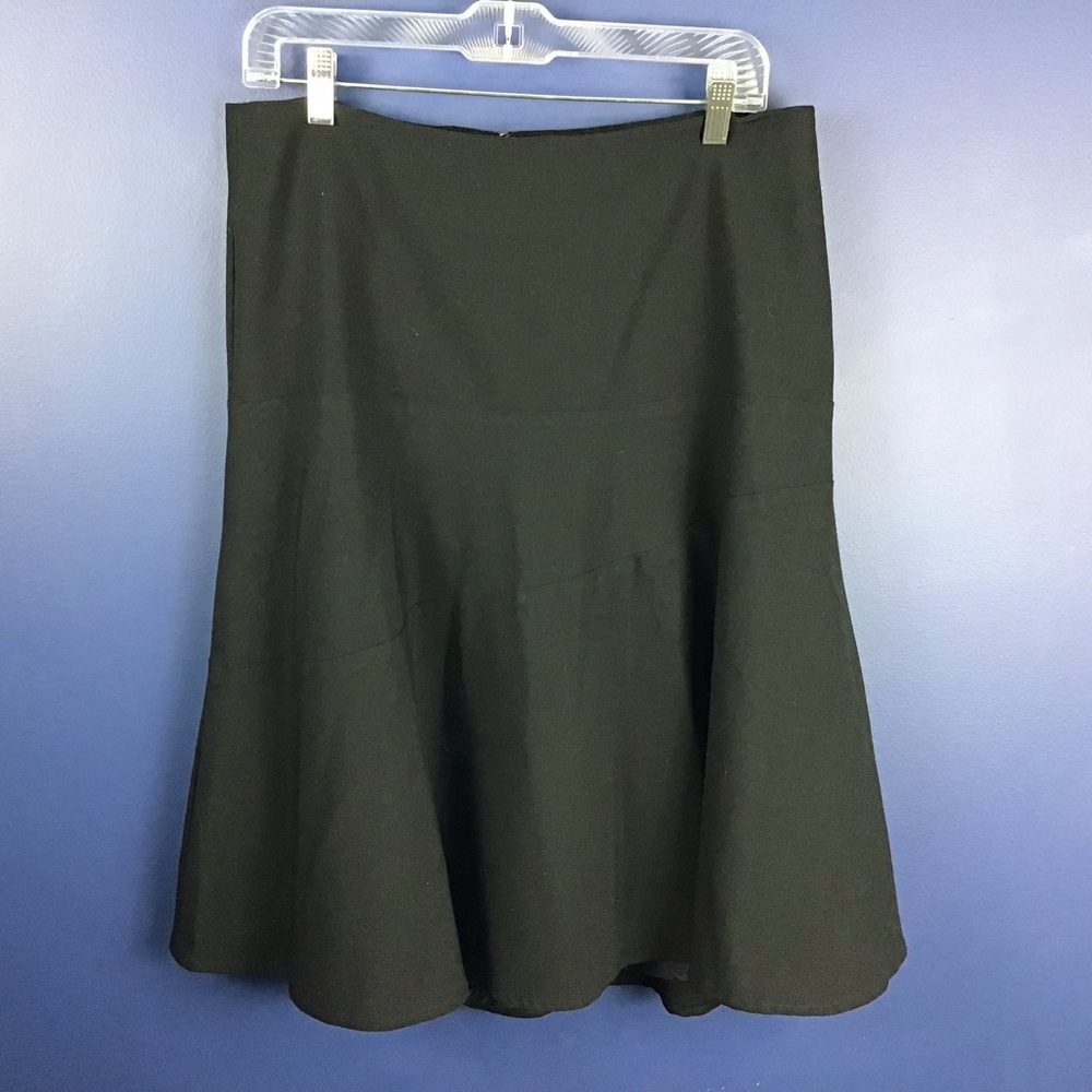 Moth Anthropologie Wool Blend Lined Skirt